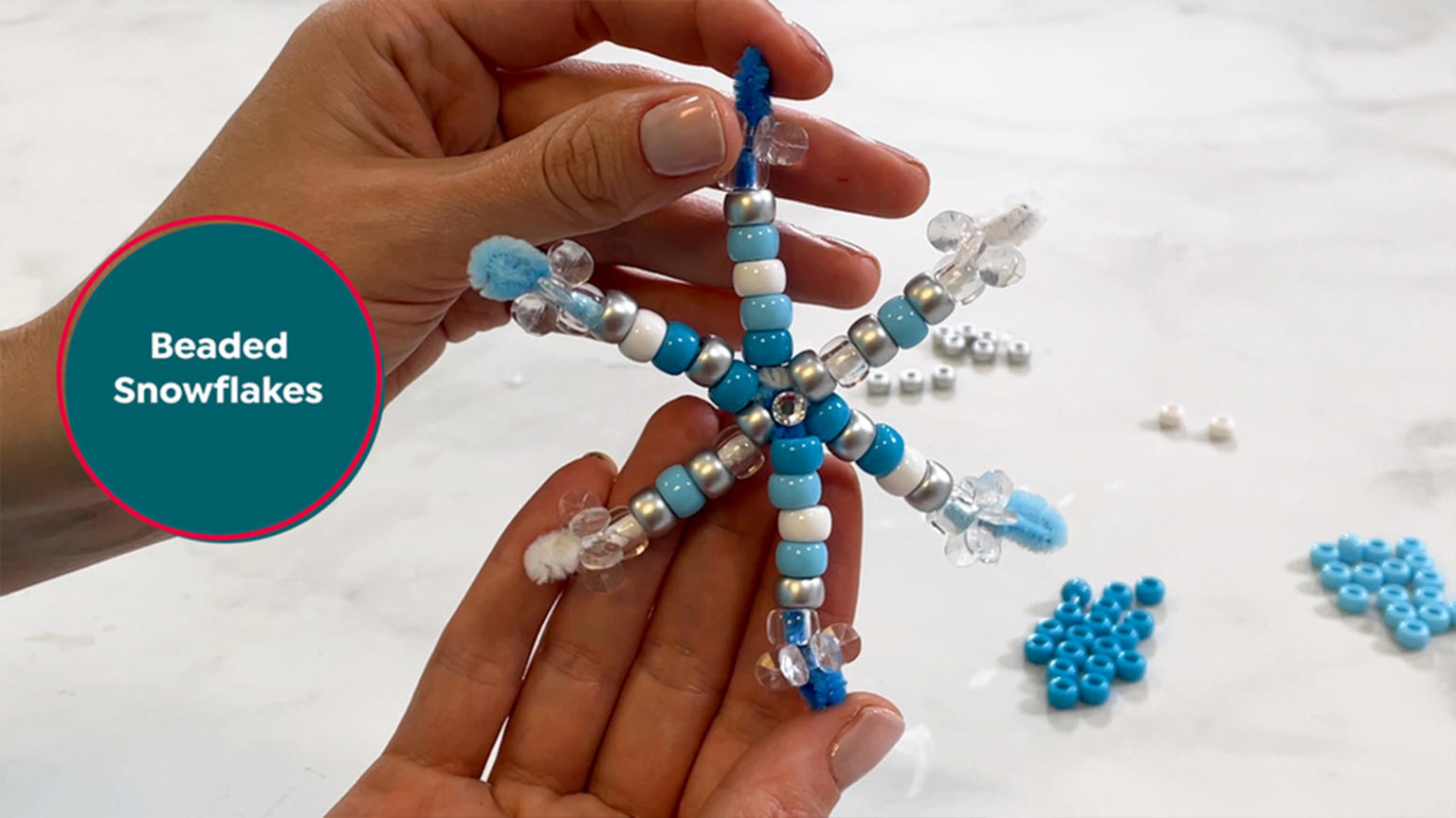 Create your own snowflake décor